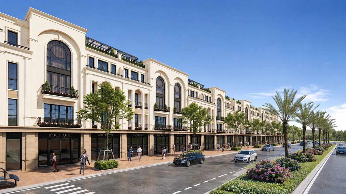 Phối cảnh nhà phố liền kề Elite Central